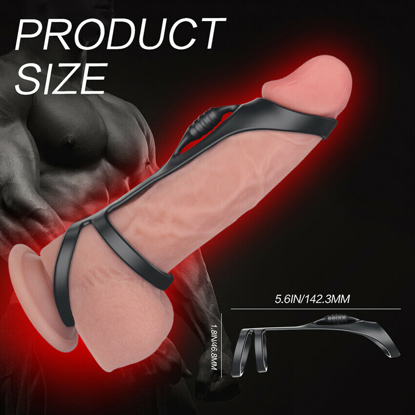Intaritor Baiat Silicon Extensibil Intarziere Prelungita Jucarie Cuplu - imagine 3