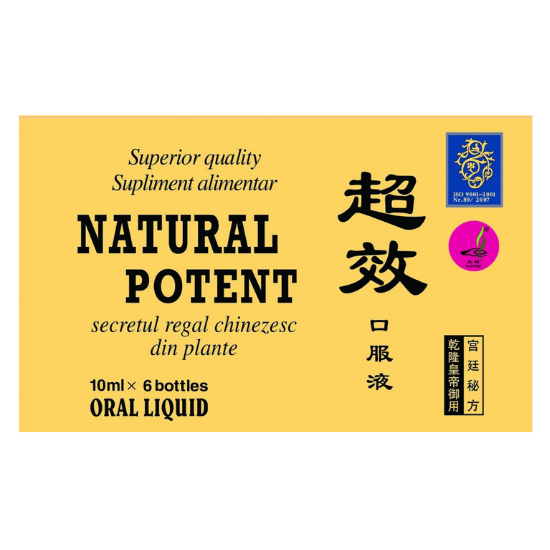 Solutie Orala Potenta 10 ml, 6 fiole, Natural Potent