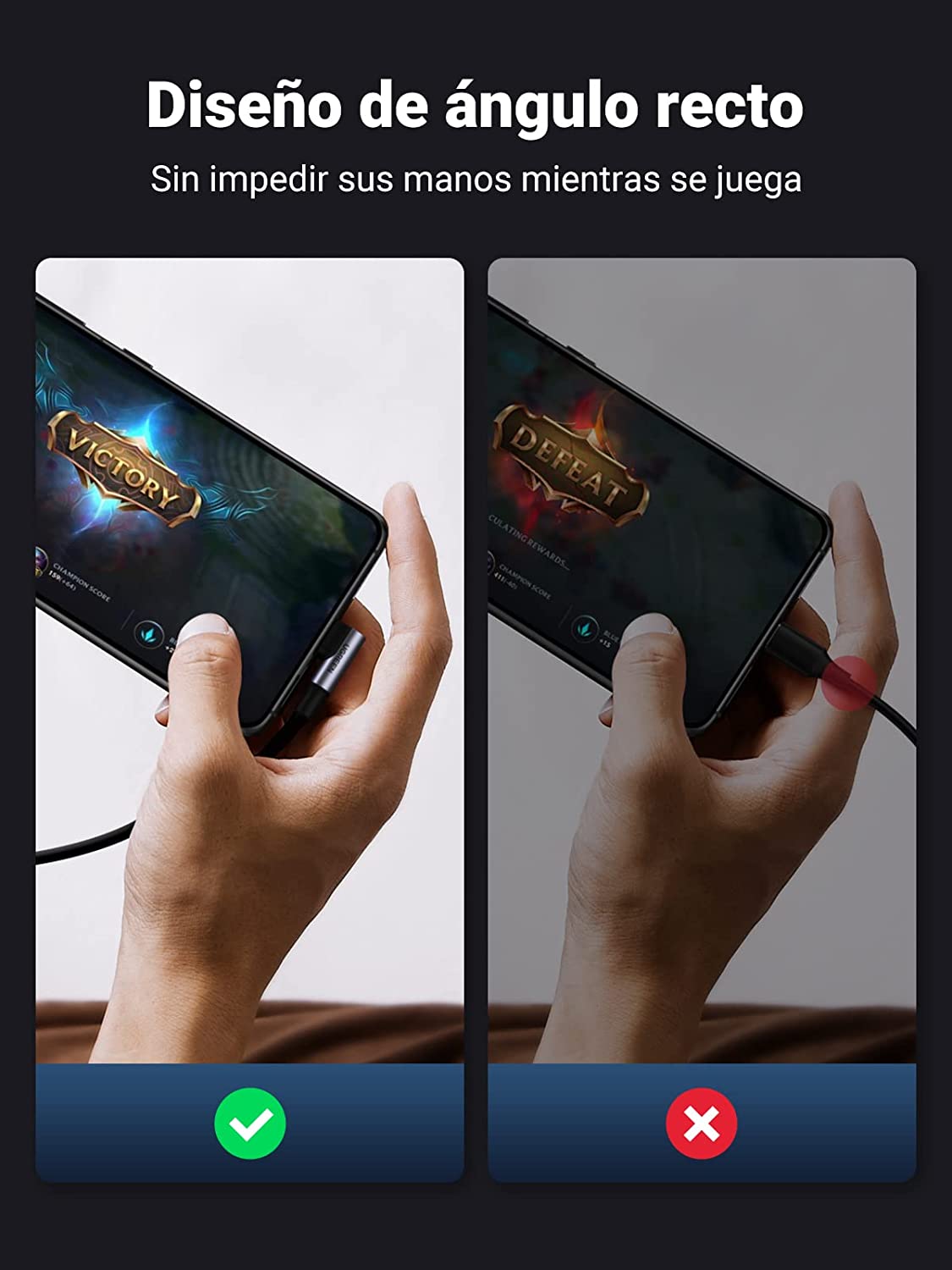 Cablu USB tip C UGREEN, cablu USB C de încărcare rapidă de 60 W, 1 metru - imagine 3