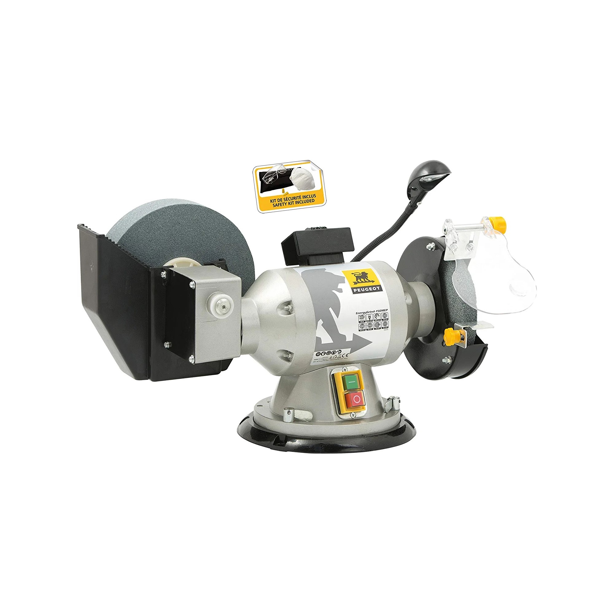 Polizor banc 150mm 350W carcasa otel 150P, Peugeot ENERGYGrind