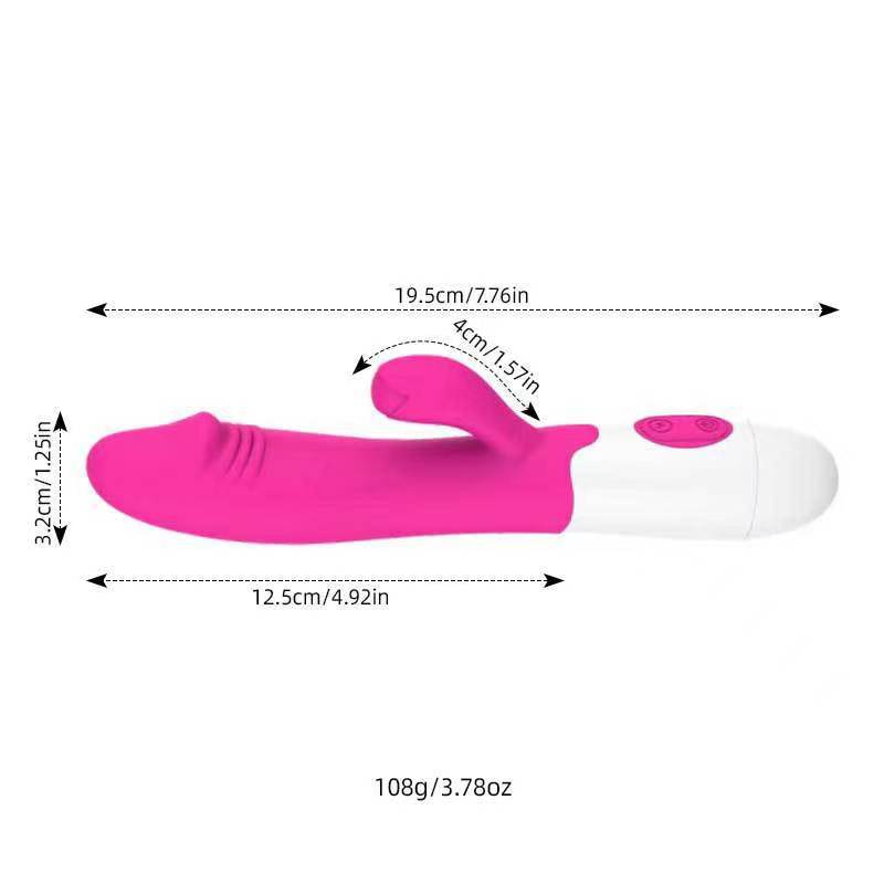 Vibrator Electric Vaginal Femei Punctul G, Jucarie Sexuala Orgasm, Idei de Cadou Tip: Vibratoar Iepuras Nume produs Dildo Vibrator Iepuras Culoare trandafir, negru, violet Jucării sexuale cu funcție de masaj feminin Greutate 150g Impermeabil 100% Vibrator stil Iepuras Dimensiune 19,2*3,2 cm Cuvinte cheie Vibrator punct G,Vibrator iepuras,jucării sexuale pentru femei 3
