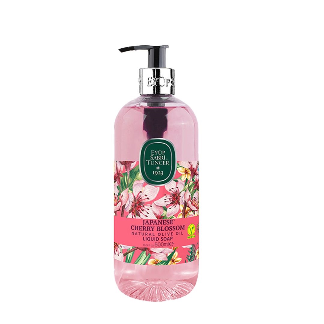 Sapun lichid Japanese Cherry Blossom cu ulei de masline, 500ml