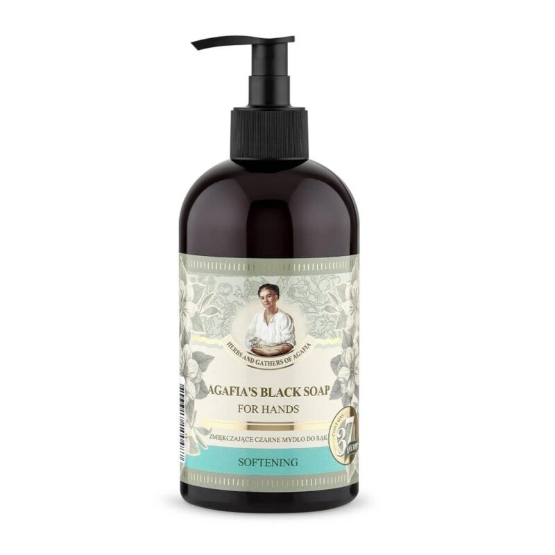 Sapun lichid negru pentru mâini catifelate 500ml, Bunica Agafia