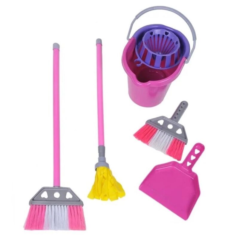 Set de 5 Piese Găleată cu Mop și Accesorii pentru Copii