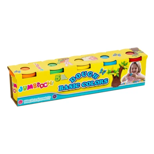 Plastilina 5 x 142g Rosu, Galben, Albastru, Verde, Portocaliu