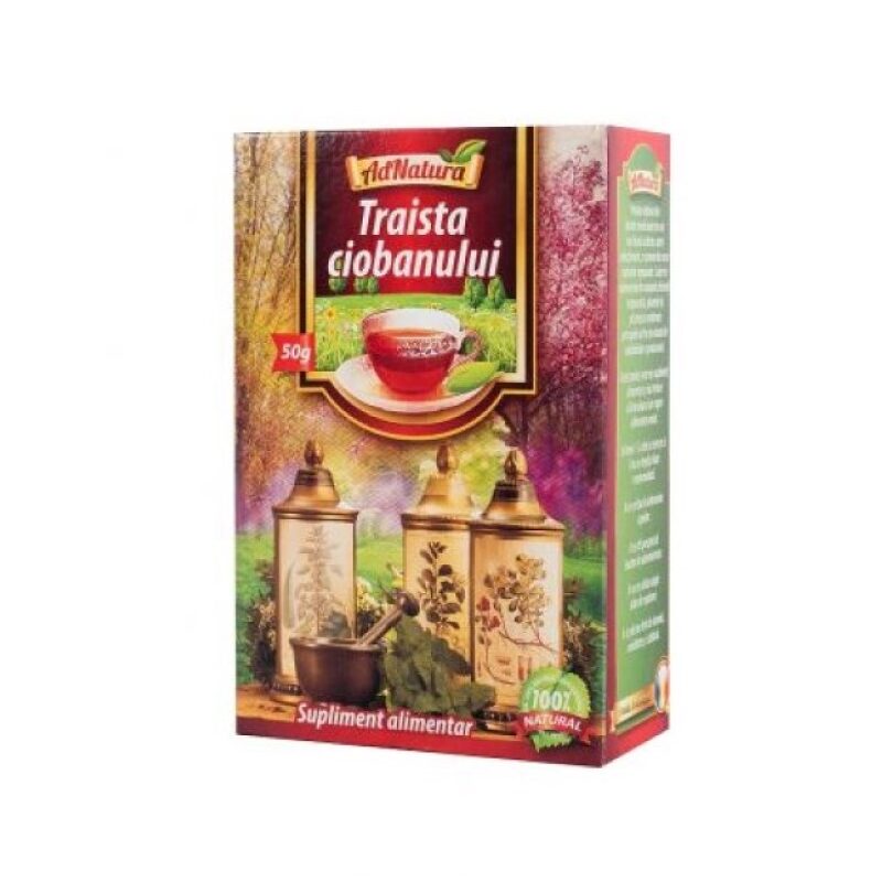 Ceai de Traista ciobanului, 50 grame, AdNatura Adserv
