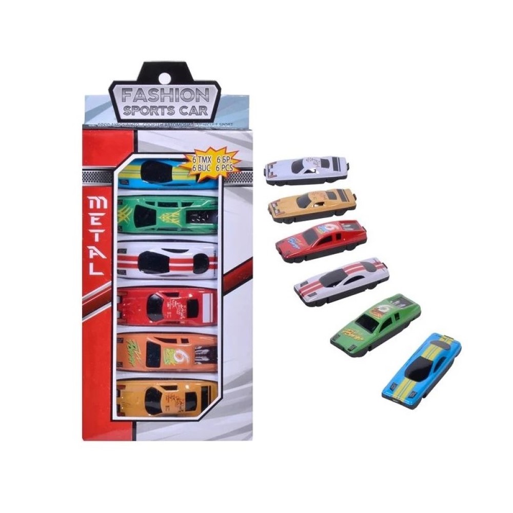 Set Masinute Sport 1:64, 7.5cm, 10 bucati