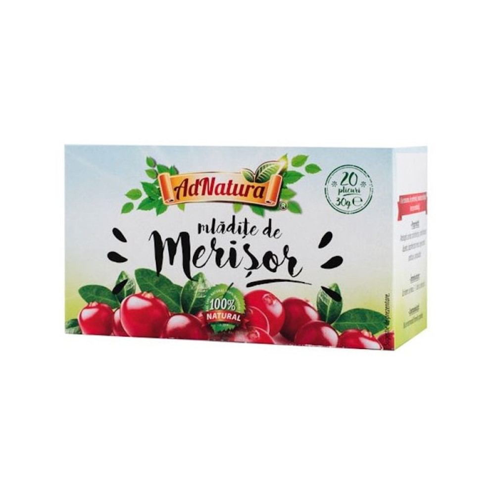 Ceai din Mladite de Merisor, 20 grame, AdNatura Adserv