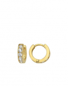 Cercei aur galben tortite copii DA444