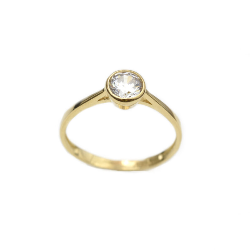 Inel aur galben cu zirconia DA280