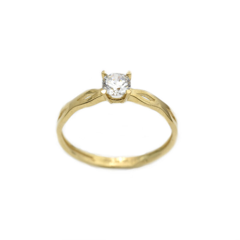 Inel aur galben cu zirconia DA281