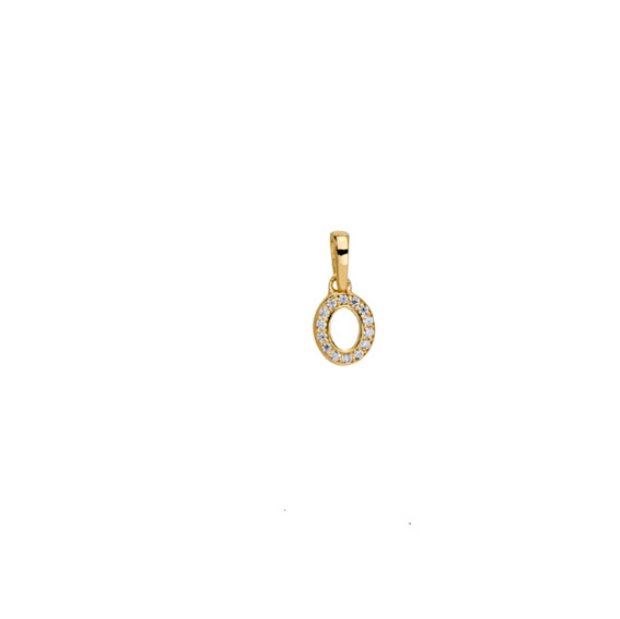 Pandant aur galben initiala O, DA572