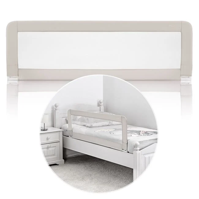 Bariera de Protectie pentru Pat, Gri, 150x40cm - imagine 3