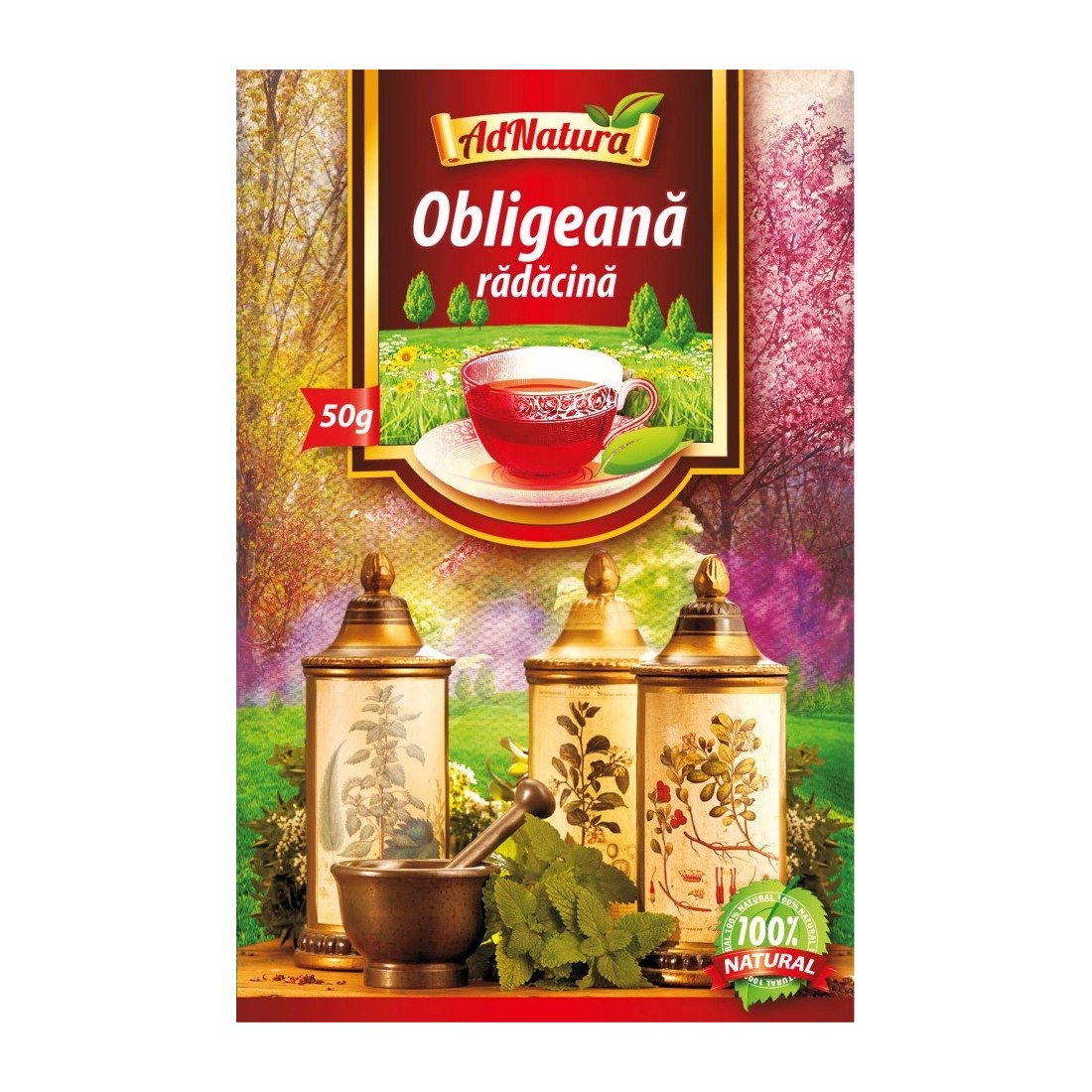Ceai Obligeana Radacina, 50 grame, AdNatura Adserv