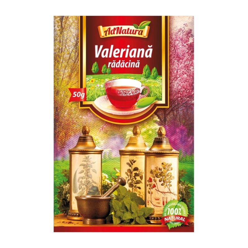 Ceai de Valeriana Radacina, 20 plicuri, AdNatura Adserv