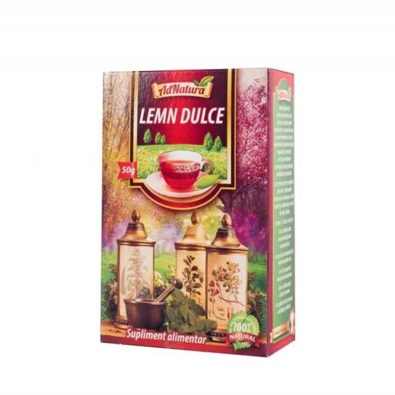 Ceai de lemn dulce radacina, 50 grame, AdNatura Adserv