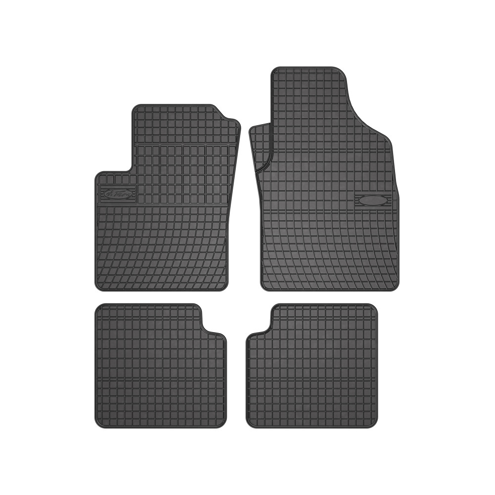 Set 4 Covorase Auto Cauciuc Compatibil Fiat 500, 500C, 2007-Prezent