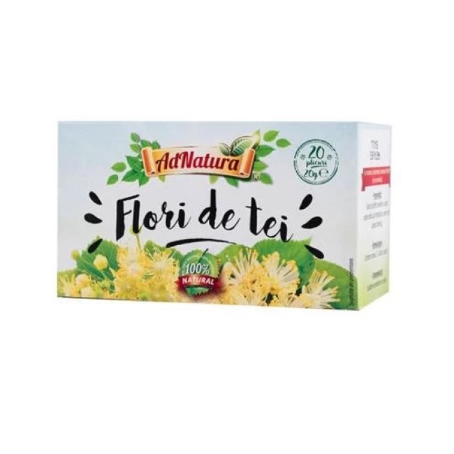 Ceai Flori de Tei, 20 Pliculețe, AdNatura Adserv