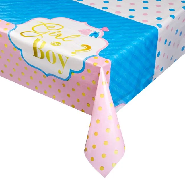 Fata de Masa din Plastic pentru Petrecerea Bebelusului 180x120cm 1buc