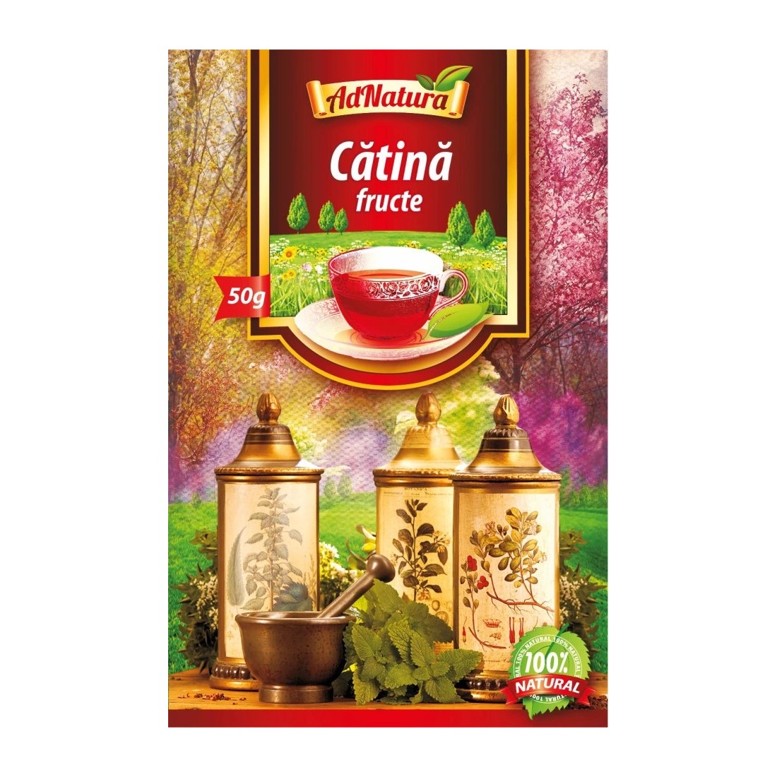 Ceai Catina Fructe, 50 grame, AdNatura Adserv