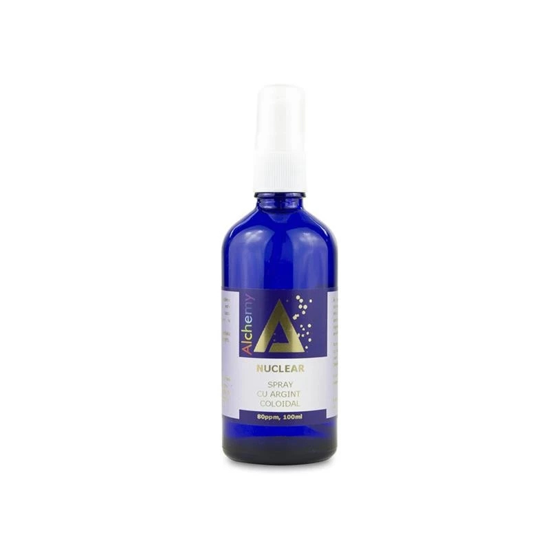Nuclear Lotiune Ingrijirea Pielii cu Argint Coloidal 80PPM Alchemy 100ml Aghoras