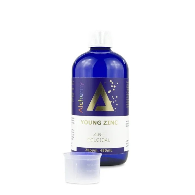Zinc Coloidal Alchemy Young Zinc 25 ppm, 480 ml