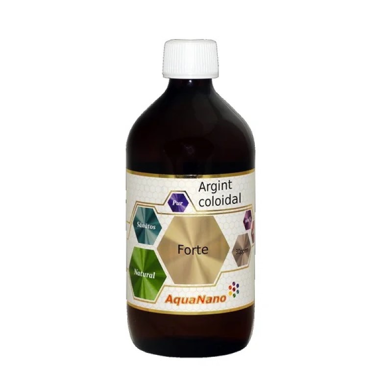 Argint coloidal Forte 30 ppm AquaNano, 480 ml, Aghoras