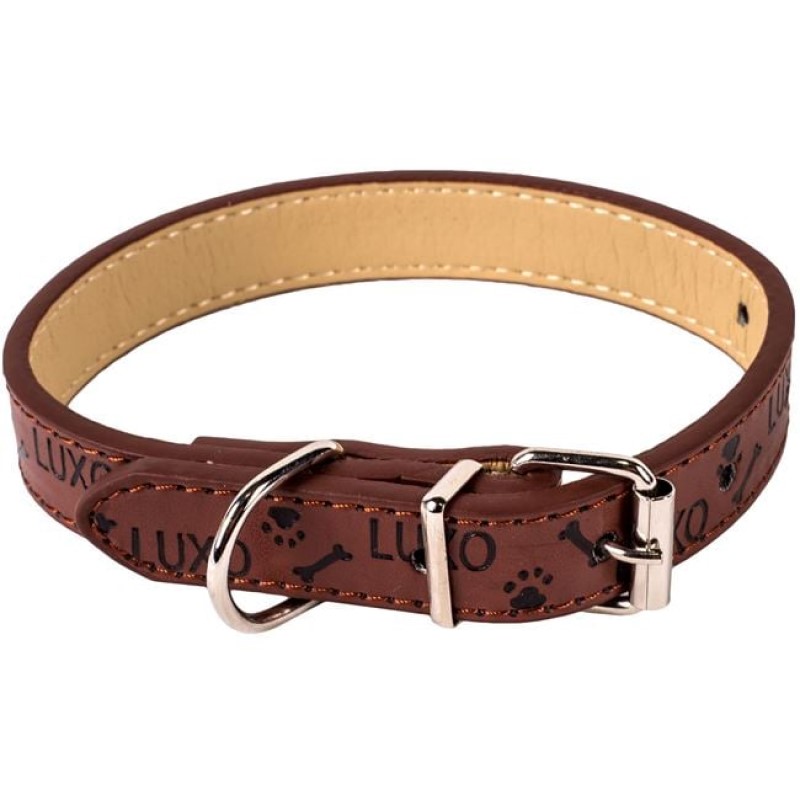 Zgarda din Piele Artificiala pentru Caine 45x1.5cm