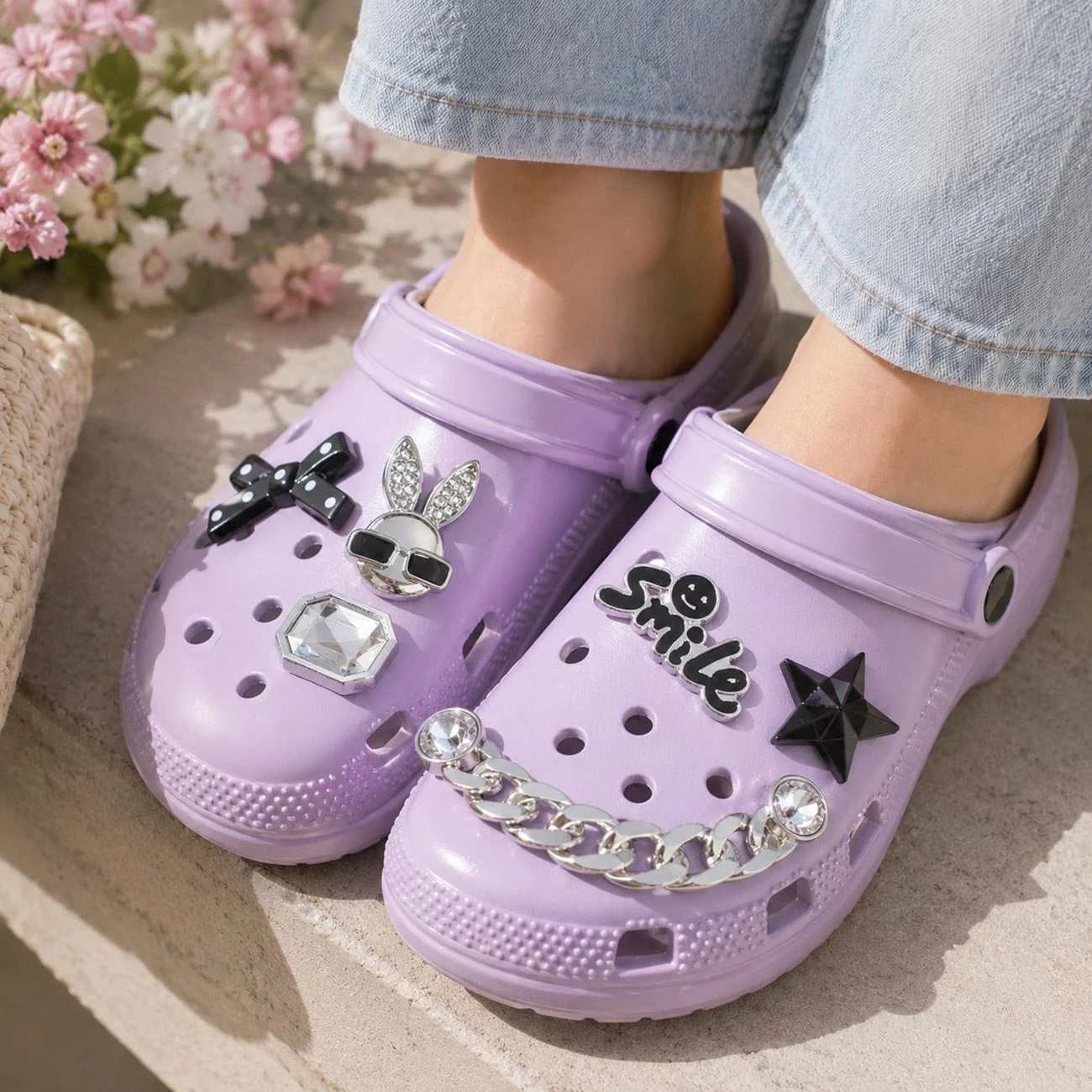 Accesorii Decorat Saboti Modele de Culoare Argintie - imagine 2