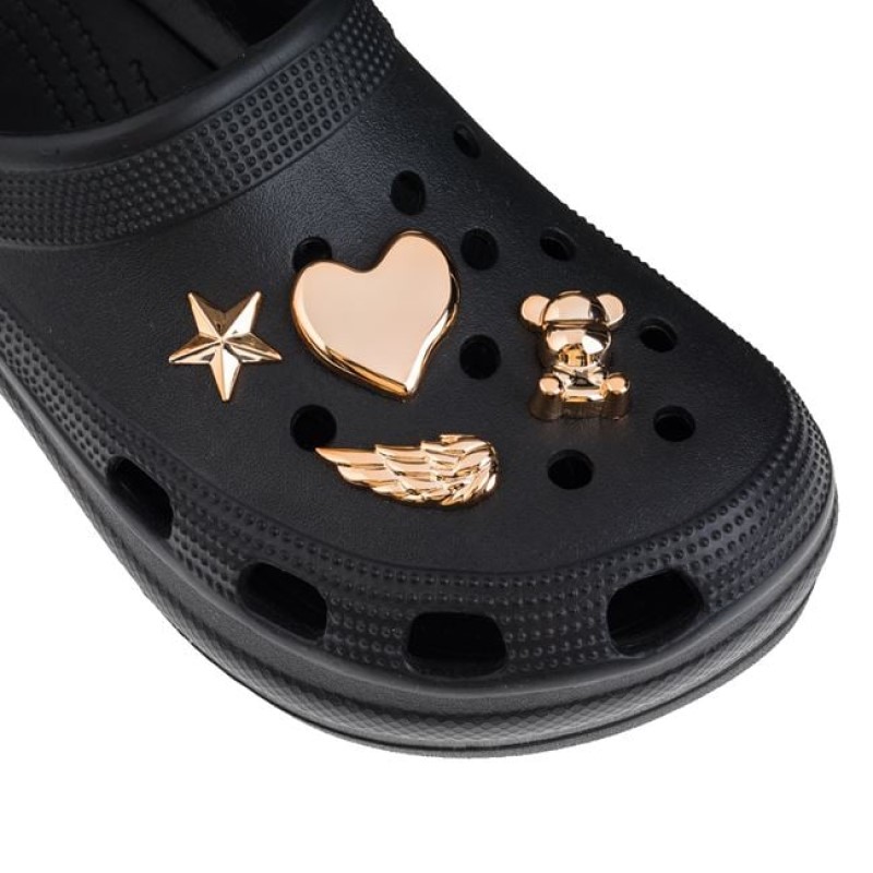 Accesorii Decorat Saboti, Modele Roz Auriu, 4 bucati - imagine 2