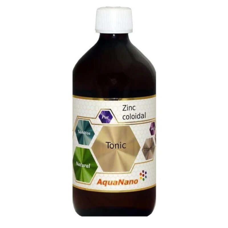 Zinc Coloidal 10ppm AquaNano Tonic Revitalizant 480 ml Aghoras