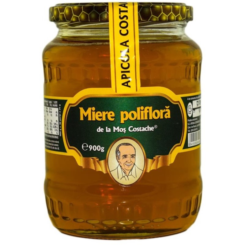 Miere Poliflora Mos Costache 900 grame Apicola Costache