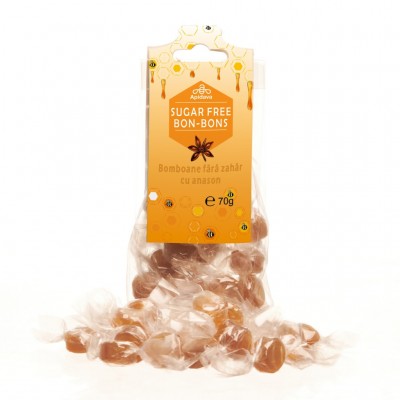 Bomboane fãrã Zahãr cu Anason 70 grame Apidava