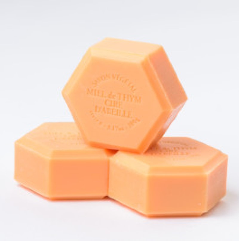 Sapun Vegetal Hexagonal cu Ceara de Albine 100gr Apidava