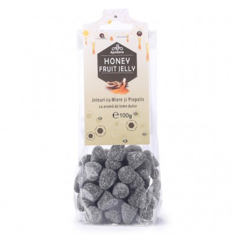 Jeleuri cu Miere, Propolis și Lemn dulce, 100g, Apidava