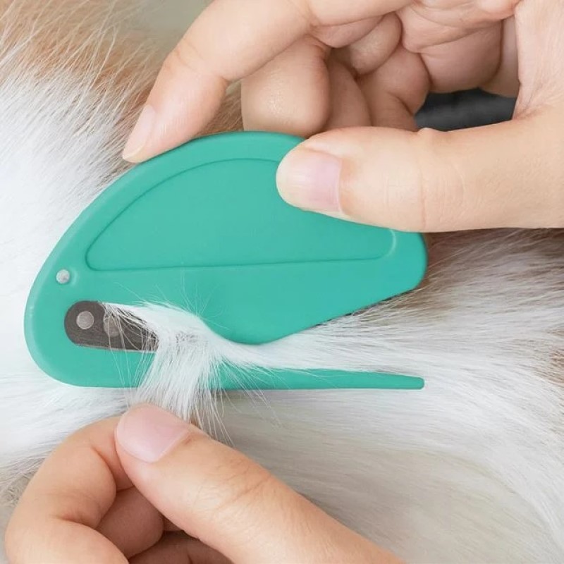 Pieptene cu Lama de Indepartat Noduri din Blana Animalelor de Companie 7x5cm