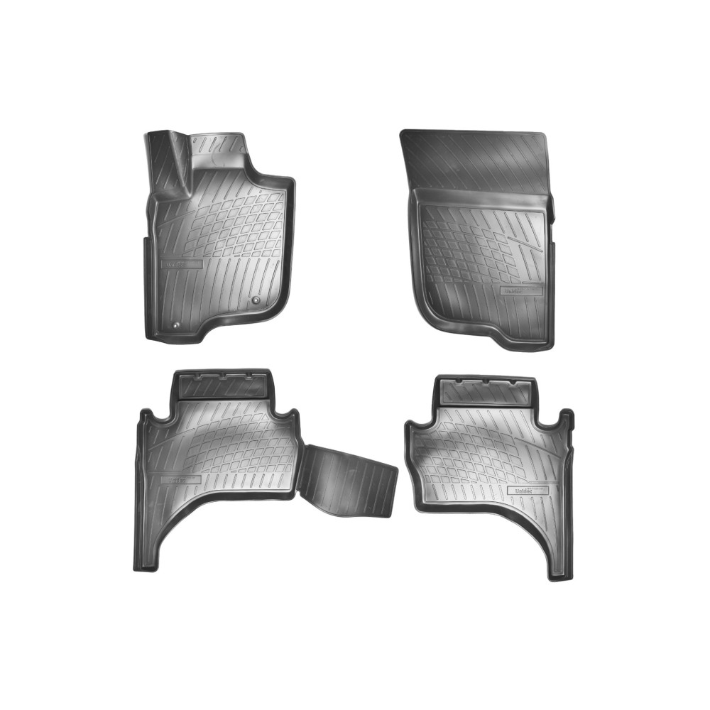 Set 4 Covorase Cauciuc Stil Tavita Compatibil Mitsubishi L200 2015-Prezent
