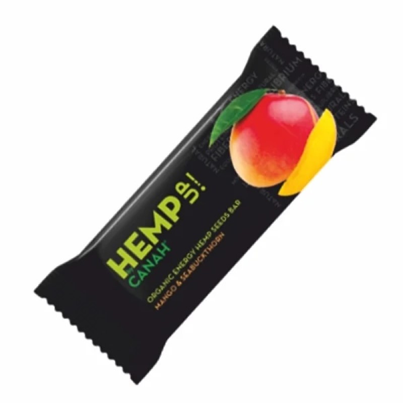 Baton cu Seminte de Canepa, Mango si Catina ECO, 48 grame, Canah