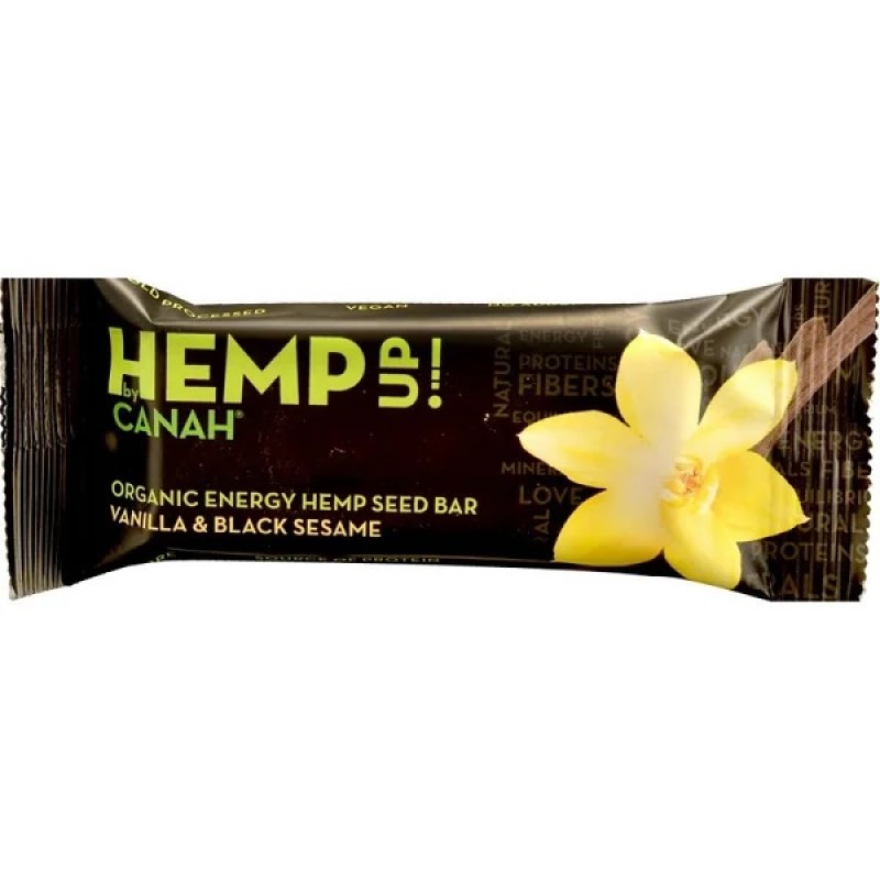 Baton cu Seminte de Canepa cu Vanilie si Susan, 48 grame, Canah