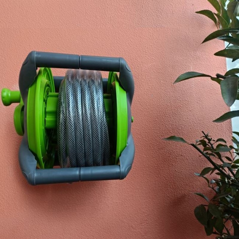 Tambur cu Furtun de 15m pentru Gradina - imagine 3