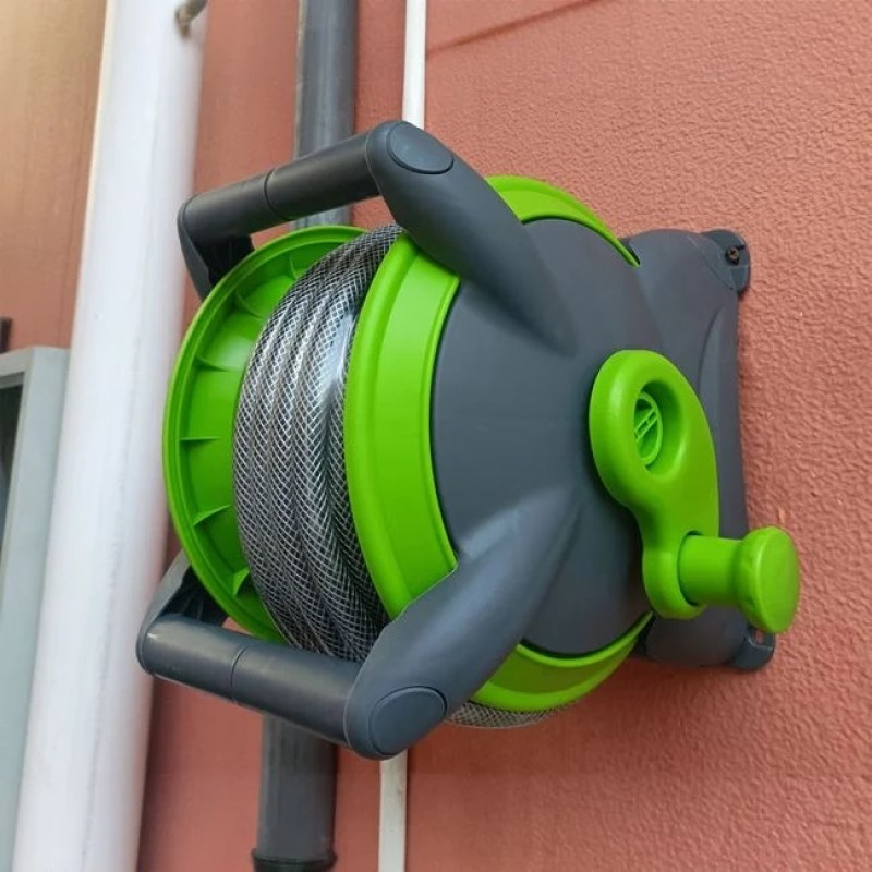 Tambur cu Furtun de 15m pentru Gradina - imagine 2