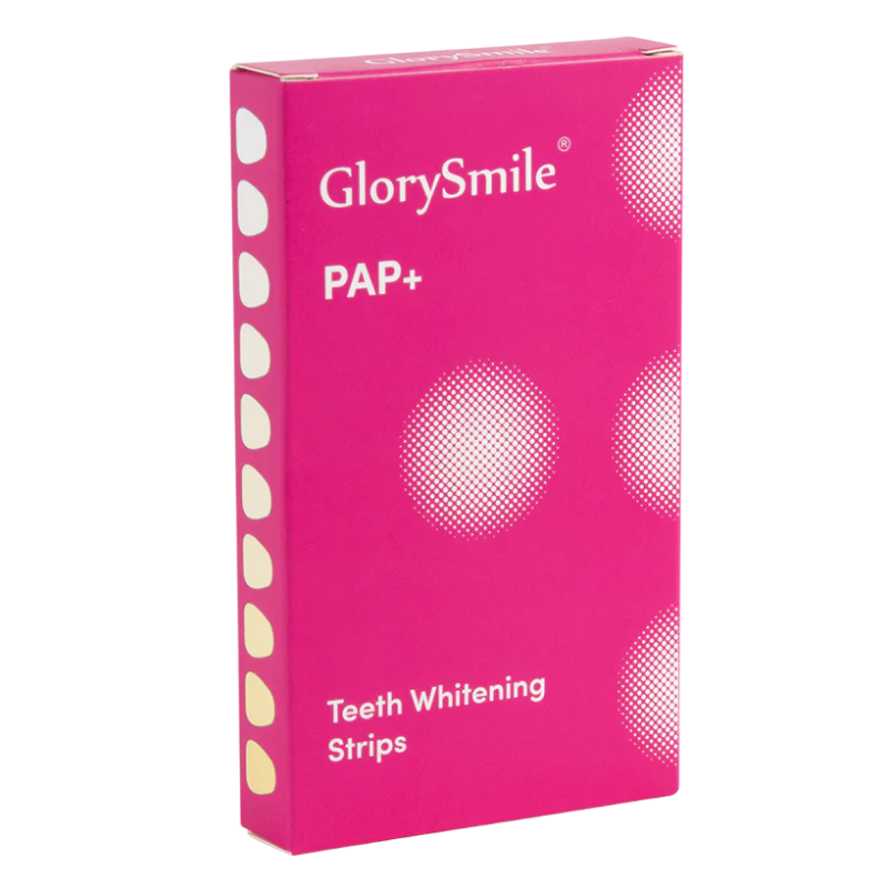 Set 14x Benzi pentru Albirea Dintilor, Glory Smile, PAP+, Albire Rapida si Eficienta fara Peroxid, Tratament 14 zile