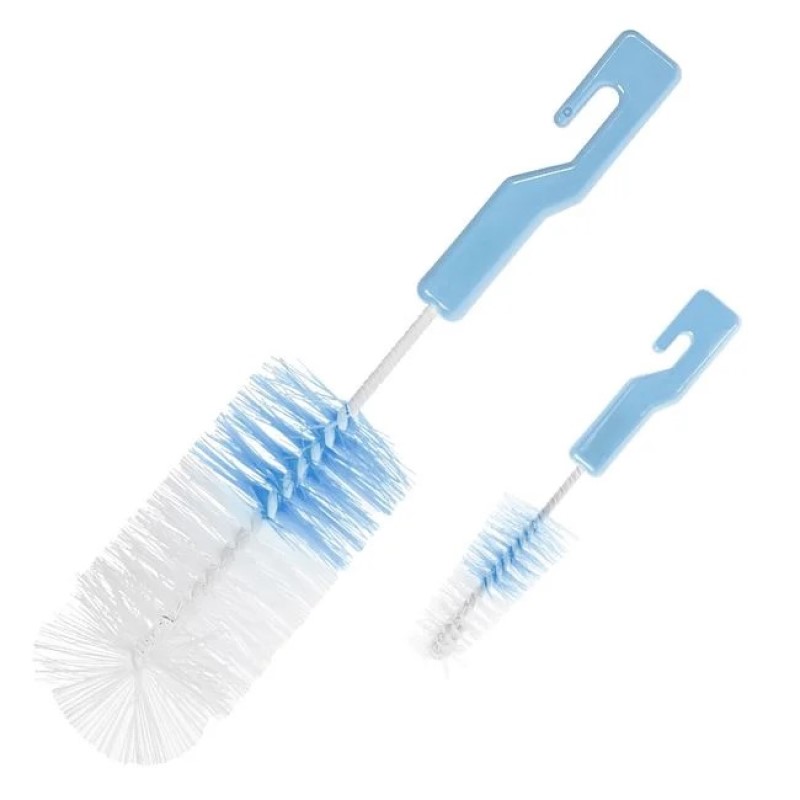 Perie Albastra pentru Curatarea Biberonului si a Tetinei 2buc