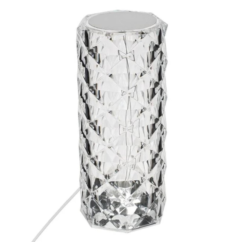 Lampa din Plastic Transparenta cu USB si Functie Tactila 9x21.5cm