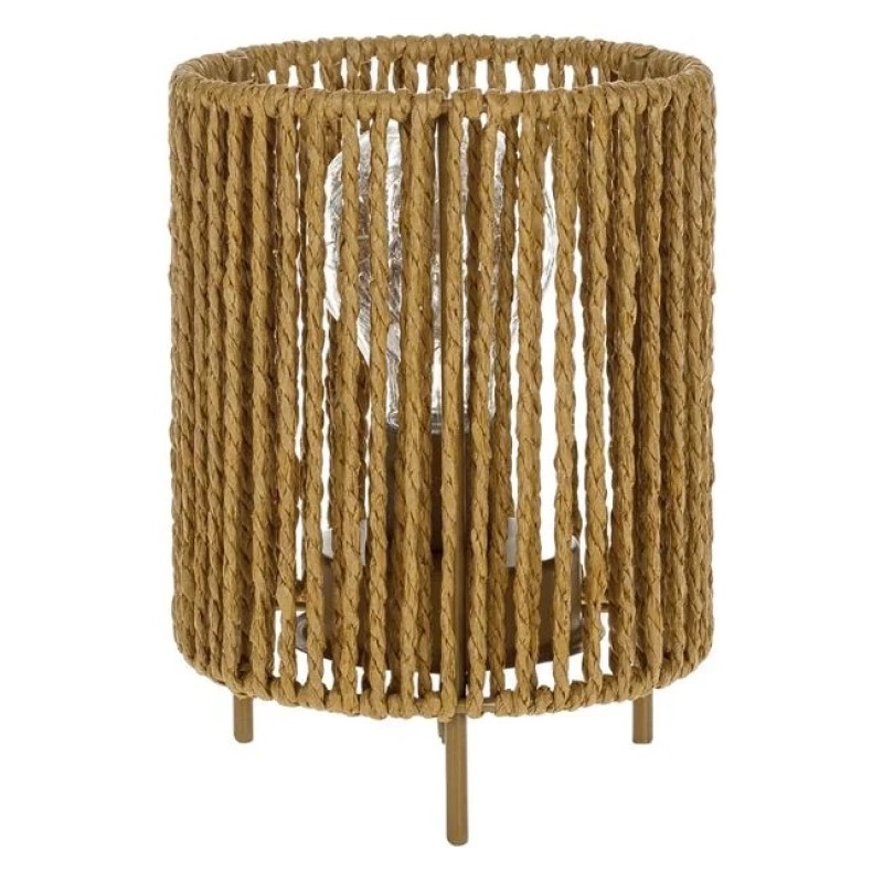 Lampa de Masa cu Sfoara Impletita 10 LED Chain 12.5x17.5cm