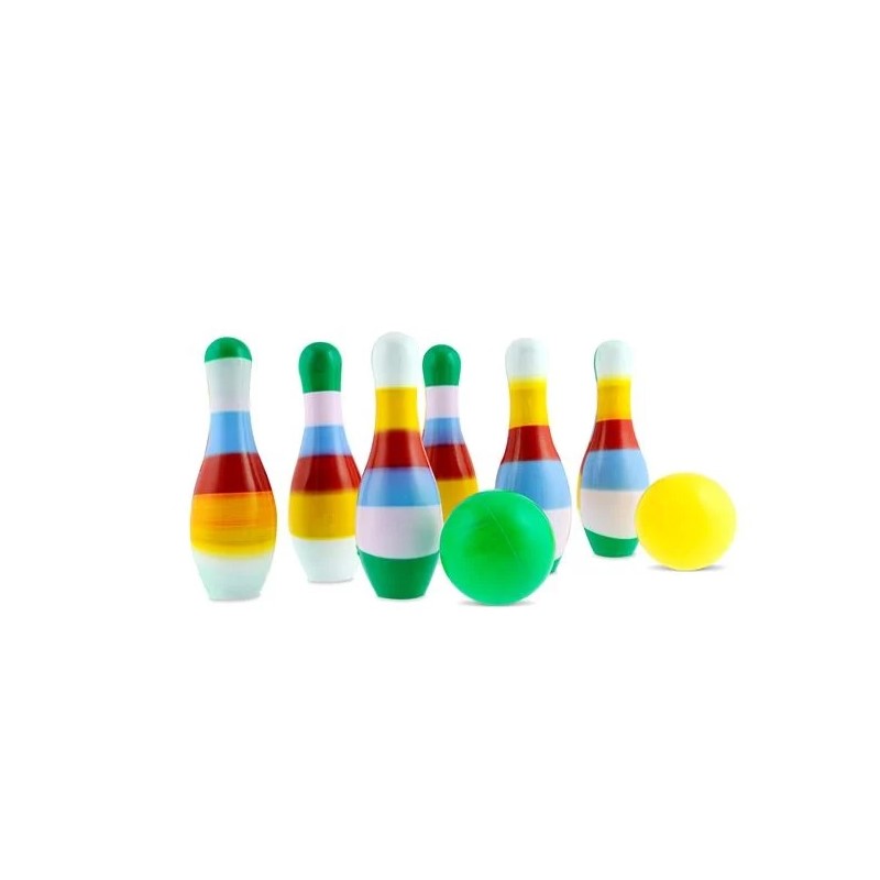 6 Popice Bowling de 17cm si 2 Mingi