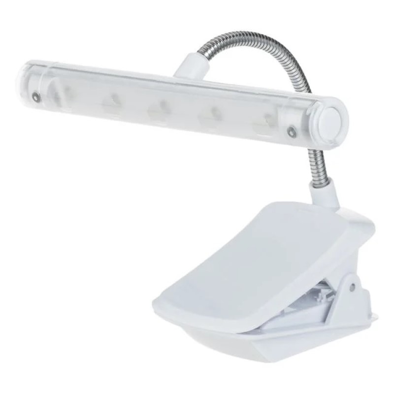 Lampa de Citit LED Alb cu Clip Alb 15cm
