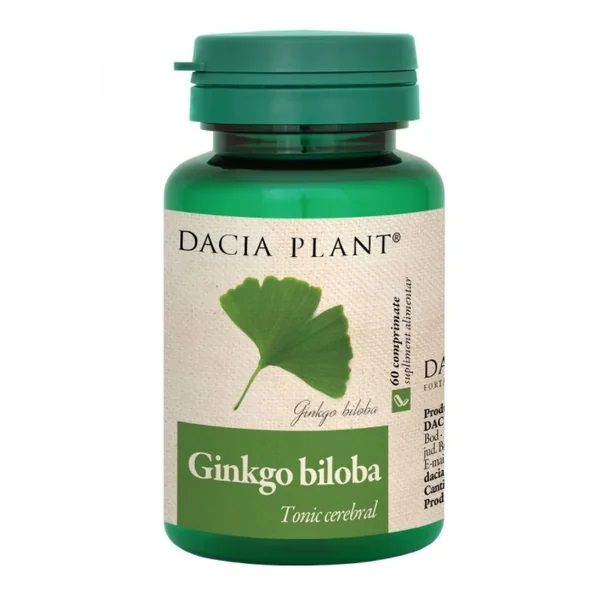 Ginko Biloba, 60 comprimate, Dacia Plant