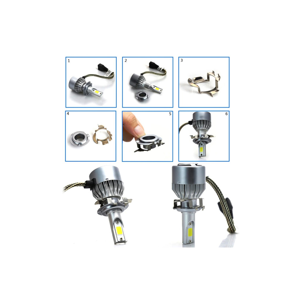 Adaptor Bec LED pentru Montaj in Locul Becurilor cu Halogen compatibil Audi BMW Mercedes Nissan TK-101 - imagine 2