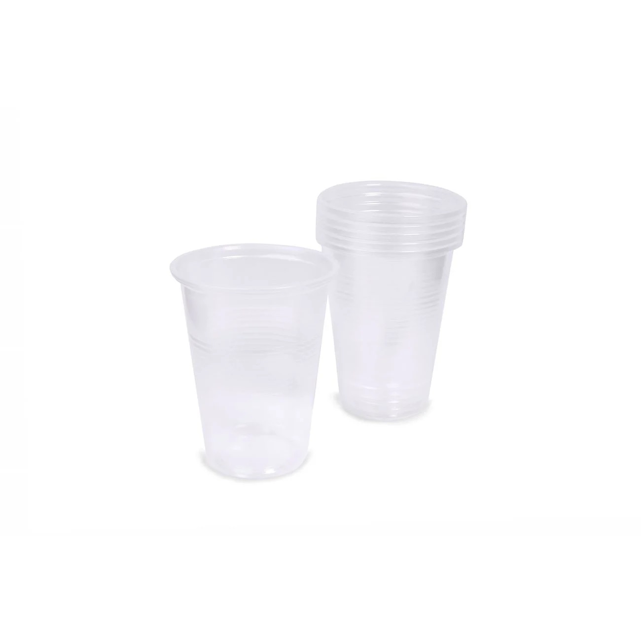 Set de 40 de pahare transparente din plastic de unică folosință, ideale pentru servirea băuturilor